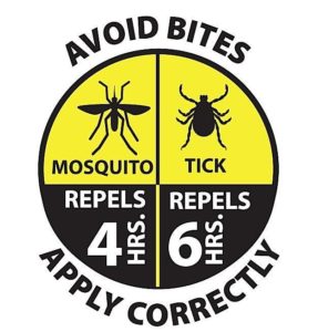 AvoidBites graphic repel mosquito ticks exterminator extermination pests badge