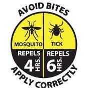 AvoidBites graphic repel mosquito ticks exterminator extermination pests badge